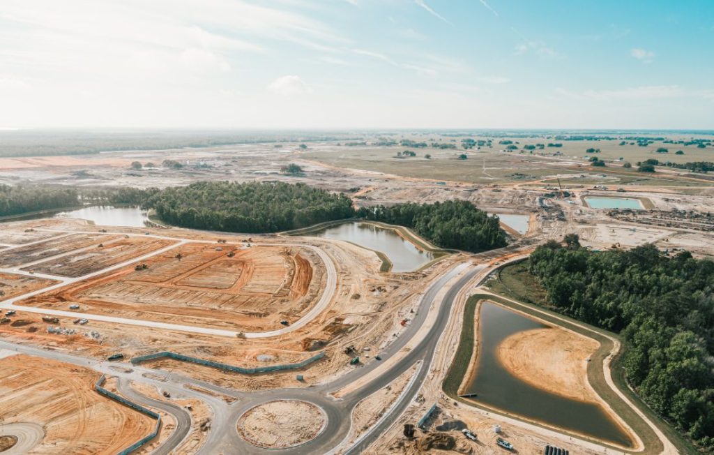 Clymer Farner Barley portfolio, stormwater earthworks.