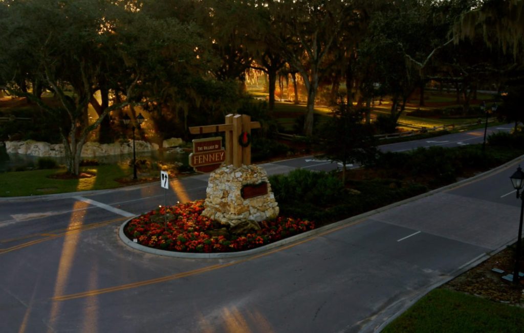 Clymer Farner Barley portfolio project, Village of Fenney entrance.