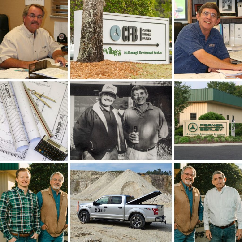 Collage of Images of CFB Civil Engineering and Land Surveying Showcasing 37 years and counting
