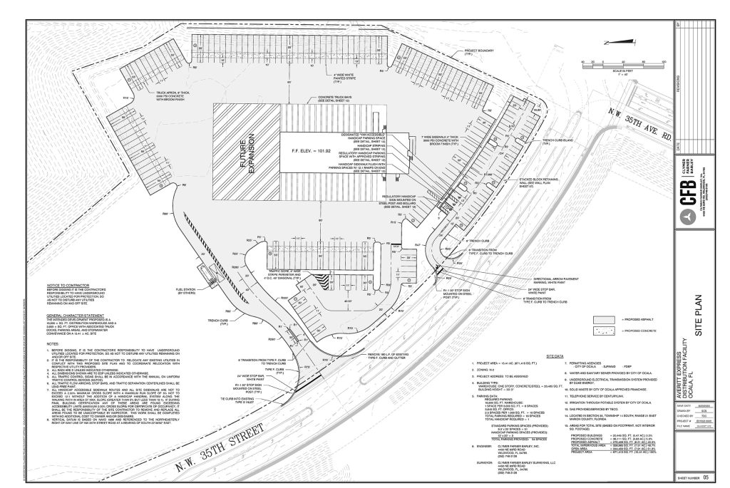 CFB Engineering & Surveying Project - Averrit Express Service Center