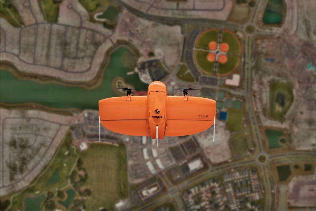 Aerial Survey Images Captured by Wingtra Drone
