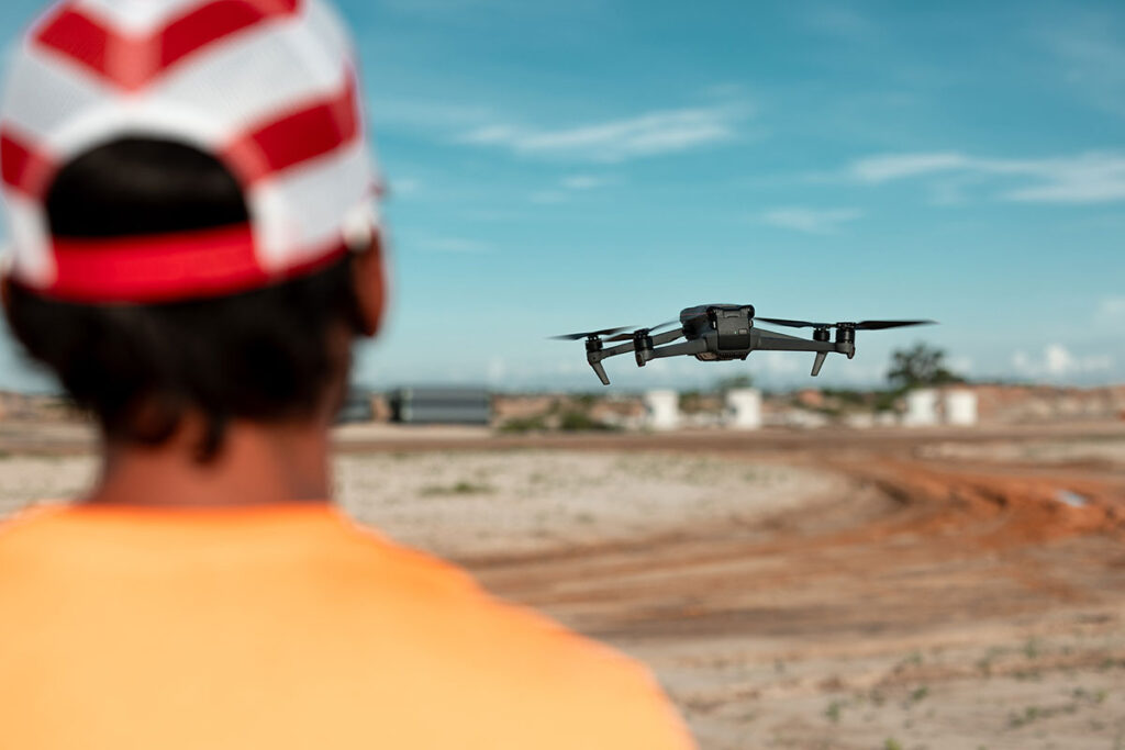 Brandon Rowland Flying Mavic Drone
